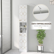 Bathroom Cabinet Cupboard Tall Free Standing Tallboy Storage Furniture 1700mm