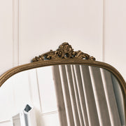 Large Arch Antique Gold Ornate Overmantle Leaner Vintage Mirror 152cm x 128cm