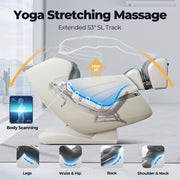 3D Smart Electric Full Body Zero Gravity Massage Chair Recliner Heating 12 Modes