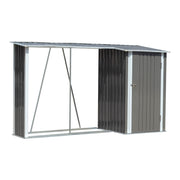 9 x 3.5ft Garden Lockable Bicycle Storage Bike Tool Box Shed Outdoor Log Shelter