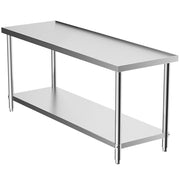 Commercial Catering Work Top Table Stainless Steel Bench Kitchen Food Storage