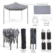 All Seasons Gazebos 3mx4.5m Heavy Duty Fully Waterproof Pop Up Gazebo