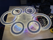 Smart Ceiling Fan with Lights Reversible Dimmable LED Ceiling Light Fan & Remote