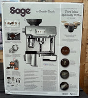 Sage Oracle Touch Bean to Cup Coffee Machine SES990BST 15 Bar Black Steel