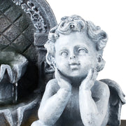 Feng Shui Water Feature Angel Indoor Tabletop LED Fountain Waterfall Home Decor