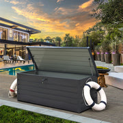 600L Outdoor Garden Storage Box Utility Chest Cushion Shed Outside Waterproof