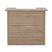 Garden Cocktail Bar Rustic Pine Wooden Home Bar Table Pub Counter Reception Desk