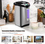 5L Instant Hot Water Dispenser with 5 Temp Settings & 24H Timer, Stainless Steel