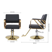 360° Swivel Barber Chair Hydraulic Adjustable Hairdressing Chair for Hair Salon