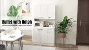 Freestanding Kitchen Cupboard, Storage Cabinet with Doors Refurbished