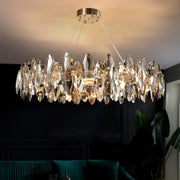 Luxury Crystal LED Chandeliers,Modern Crystal Ceiling Light for Dining Room
