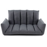 Foldable Floor Sofa Upholstered Recliner Chair W/Adjustable Backrest