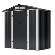 6x4ft 5x3ft 3x2ft Garden Storage Bike Tool Shed Sloped Roof Outdoor Garbage Bin