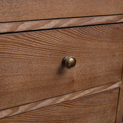 Pair Of 2 Dark Wood 3 Drawer Bedside Table bedroom furniture