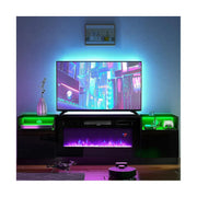 Fireplace TV Stand Metro Lane 178cm Wide with Closed Media Storage