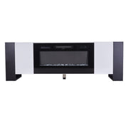 Electric Fireplace With TV Stand Unit Cabinet Fire 36in Heater Flame Living Room