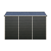 Garden Shed Metal Apex Roof Outdoor Storage House With Ventilation & Padlock