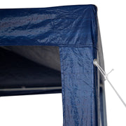Gazebo PE 3X6M Outdoor Patio Shade Canopy Waterproof 6 Pieces Sidewalls Blue