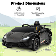 Lamborghini Kids Ride-on Car 12V Battery Powered Electric Vehicle-Black