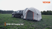 SUV Camping Tent 8'-8' Tent Attachment Sun Shade Car Rear Rainfly with Carry Bag