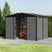 Large Metal Shed Garden Storage House 10X8ft Backyard Patio Waterproof Durable