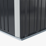 4 x 9ft Lean to Garden Metal Shed Ventilated Tool Storage House Waterproof Sheds