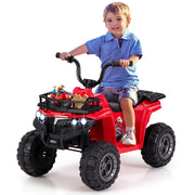 6V Kids Electric Ride On ATV 4 Wheeler Quad Car with Tread Tires