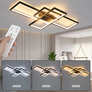 Pendant Lamp Ceiling Lights Room Chandelier Living Light Black Frame with Remote