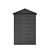 4.4x3.4FT Plastic Garden Shed All-Weather Tool Storage House with Window & Vents