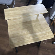 Computer Desk w/ Bottom Shelf,Rolling Study Desk PC Laptop Table for Home Office
