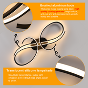 Modern Lamp LED Ceiling Light dimmable Chandelier Lights Living Room Bedroom UK