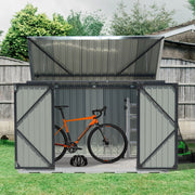 Lockable Metal Garden Patio Bin Store Bicycle Bike Tools Sheds Storage Container