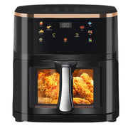 OYAJIA Air Fryer 10L with Easy-View Window, Touch Controls, Nonstick, 6 Function