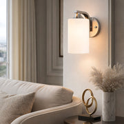 Minimalist Milk Glass Wall Light Lamp Body E27 Lamps Holder Wall Mounted Lights