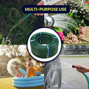 30MM Garden Hose Pipe PVC Reinforced Pipe Reel Watering Outdoor Hosepipe 1/2