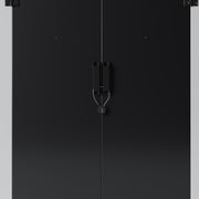 6X4FT Metal Garden Shed Apex Roof Outdoor Tool Storage House with Lockable Doors