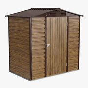 Metal Garden Shed 4x6FT Apex Roof Outdoor Tool Storage House Lockable Door Unit