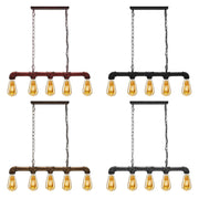 Industrial Pipe Chandelier 5 Way Pendant Ceiling Light Kitchen Dining Island E27