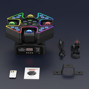 150W Moving Head Party Light Rotating Disco Ball Laser Beam Strobe with Remote
