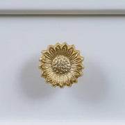 Gold Sunflower Drawer Knob door handle pull flower gold home decor
