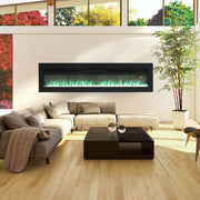 Electric Heater LED Fireplace Media Wall Fire Insert/ Wall Mount/ Stand 70-inch