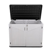 975L Plastic Storage Box Garden Outdoor Shed Utility Cushion Chest Truck & Base