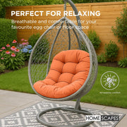 Hanging Egg Chair Cushion for Garden, Outdoor Swing Chair Seat Pad Cushion Round