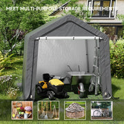 8x8FT Portable Bike Shelter Waterproof Steel Frame Outdoor Garden Storage Shed