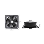 Industrial Ventilation Extractor Metal Axial Exhaust Commercial Air Blower Fans
