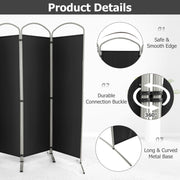 4 Panel 188cm Room Divider 188cm Folding Privacy Screen Portable Freestanding