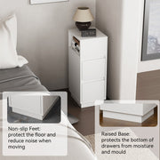 2 Drawer Wooden Bedroom Bedside Cabinet Nightstand With Side Open Johtzjrgaqmgsy