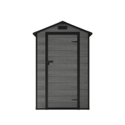 4.4x3.4FT Plastic Garden Shed All-Weather Tool Storage House with Window & Vents