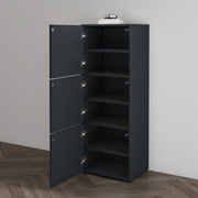 Shoe Storage Cabinet Wooden Shoe Rack Space-saving 3 Units 6 Tiers Many Colors