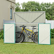 Lockable Metal Garden Patio Bin Store Bicycle Bike Tools Sheds Storage Container